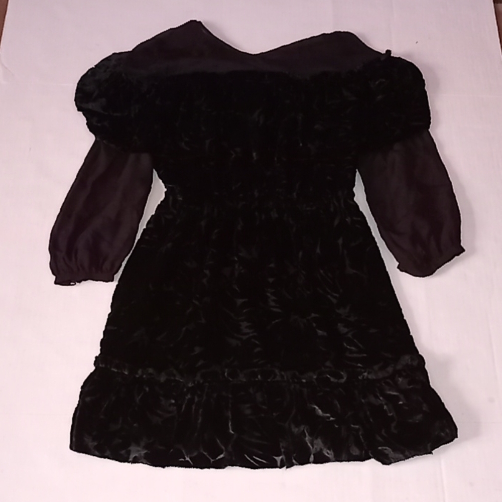 Rachel Zoe Ruffled Off-Shoulder Sheer Dress
